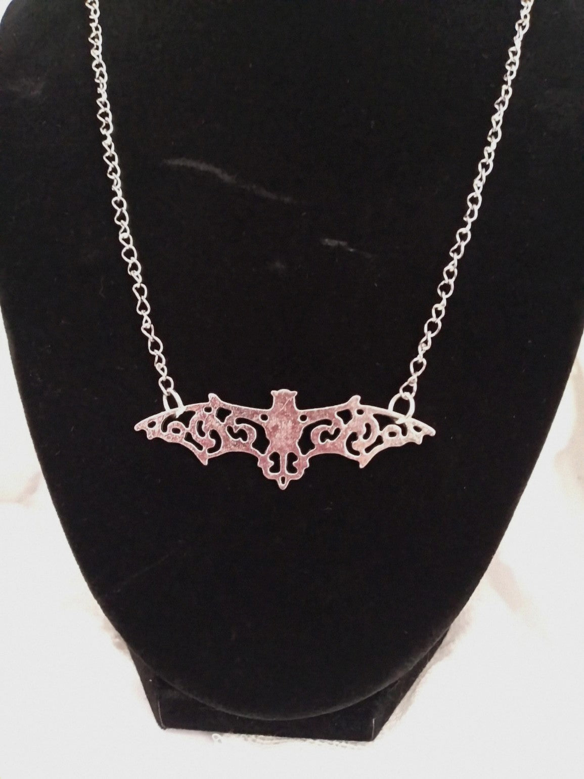 Ornate Bat Necklace