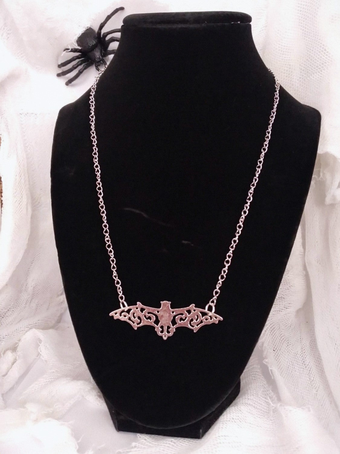 Ornate Bat Necklace
