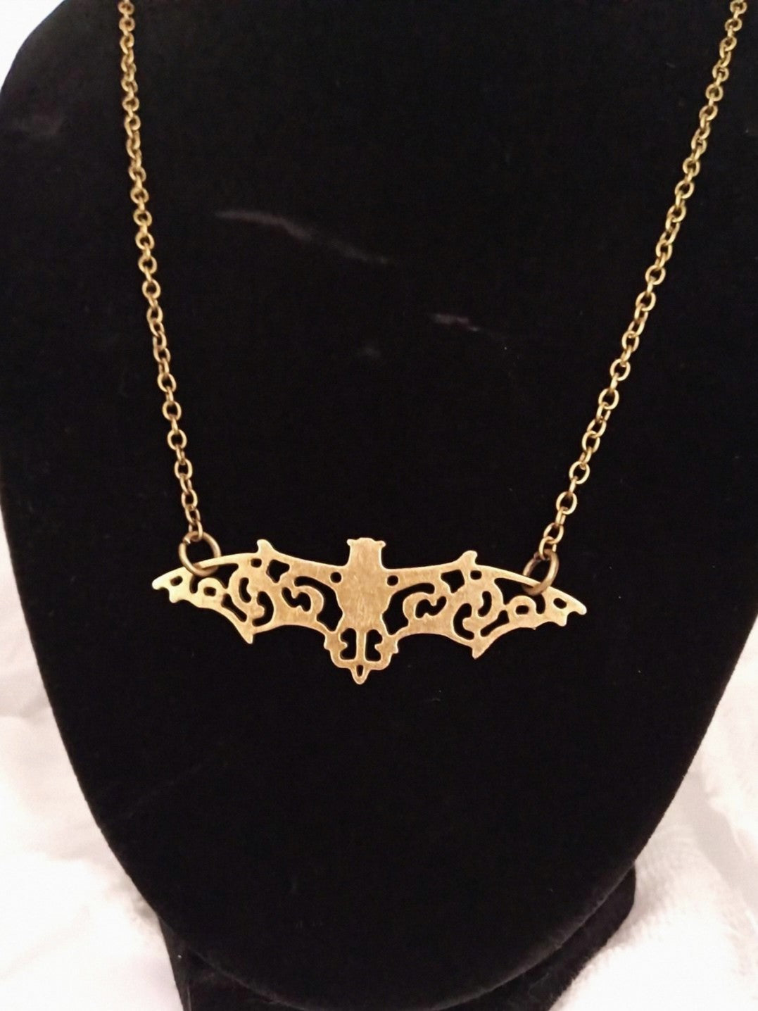 Ornate Bat Necklace