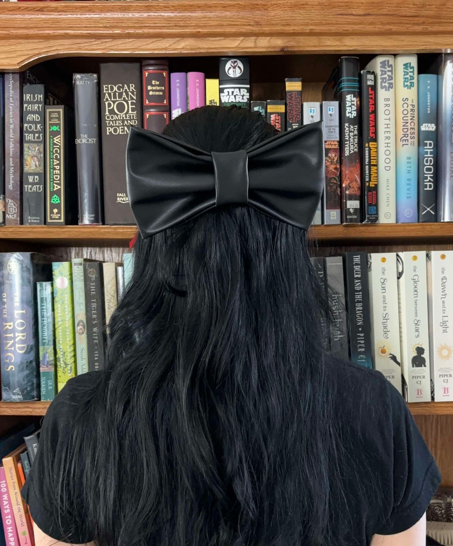Faux Leather Hair Bow - 4 Colors