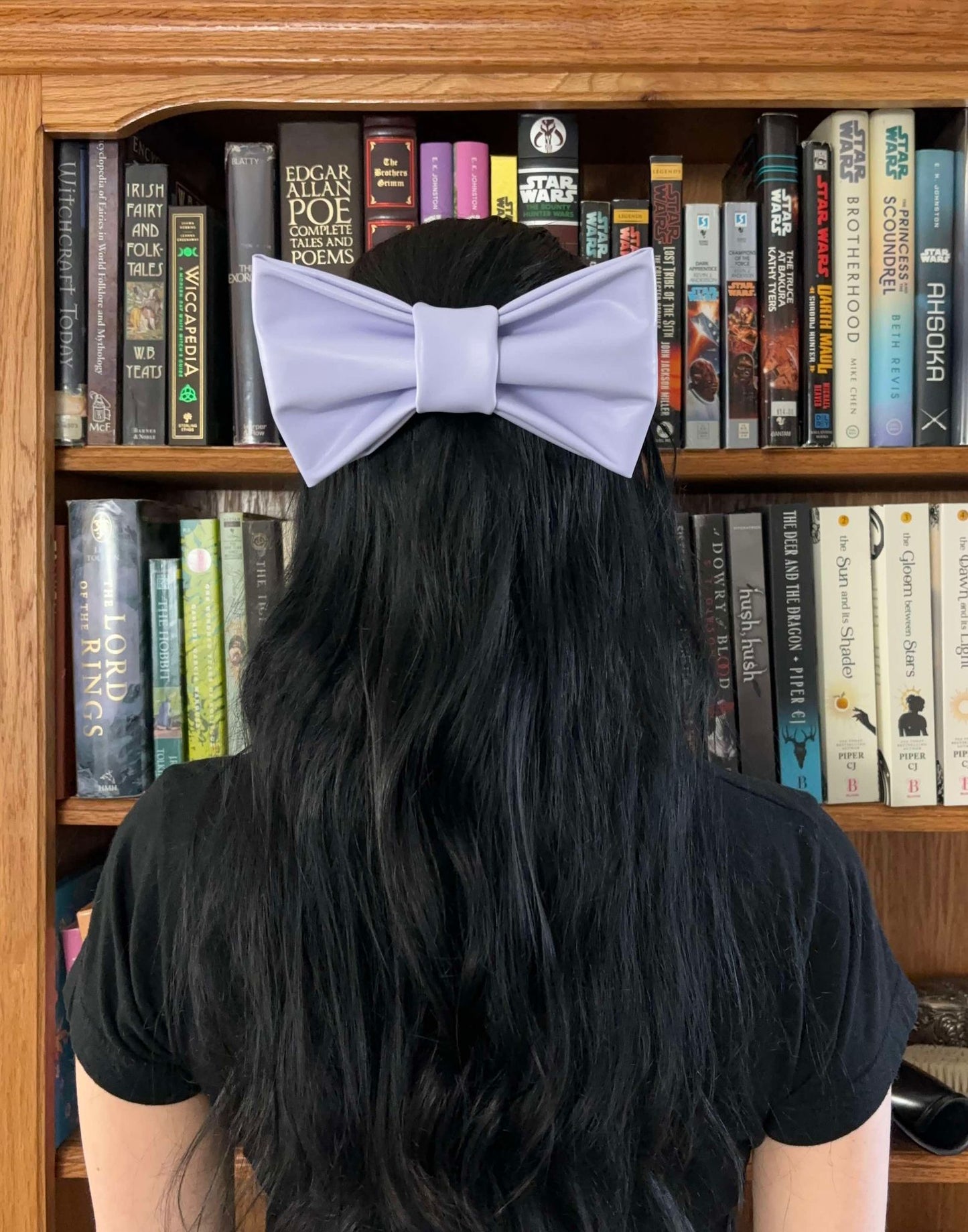 Faux Leather Hair Bow - 4 Colors