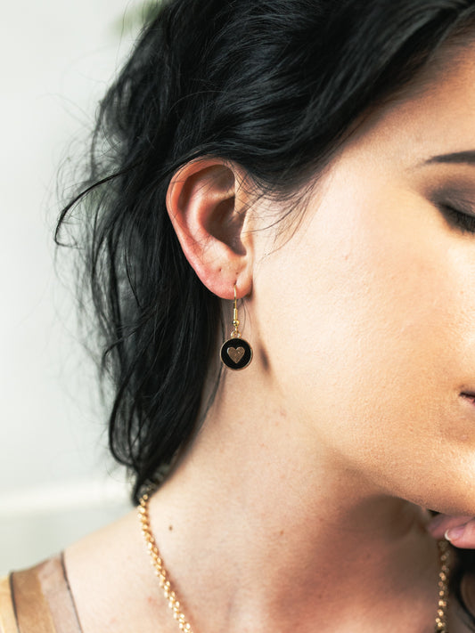 Secret Garden Heart Earrings