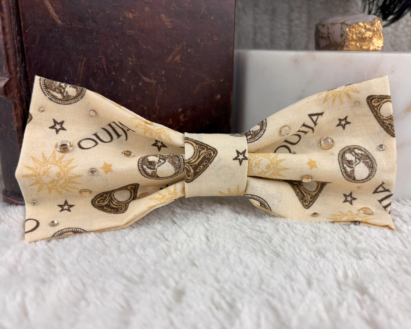 Rhinestone Ouija Hair Bow - Clip