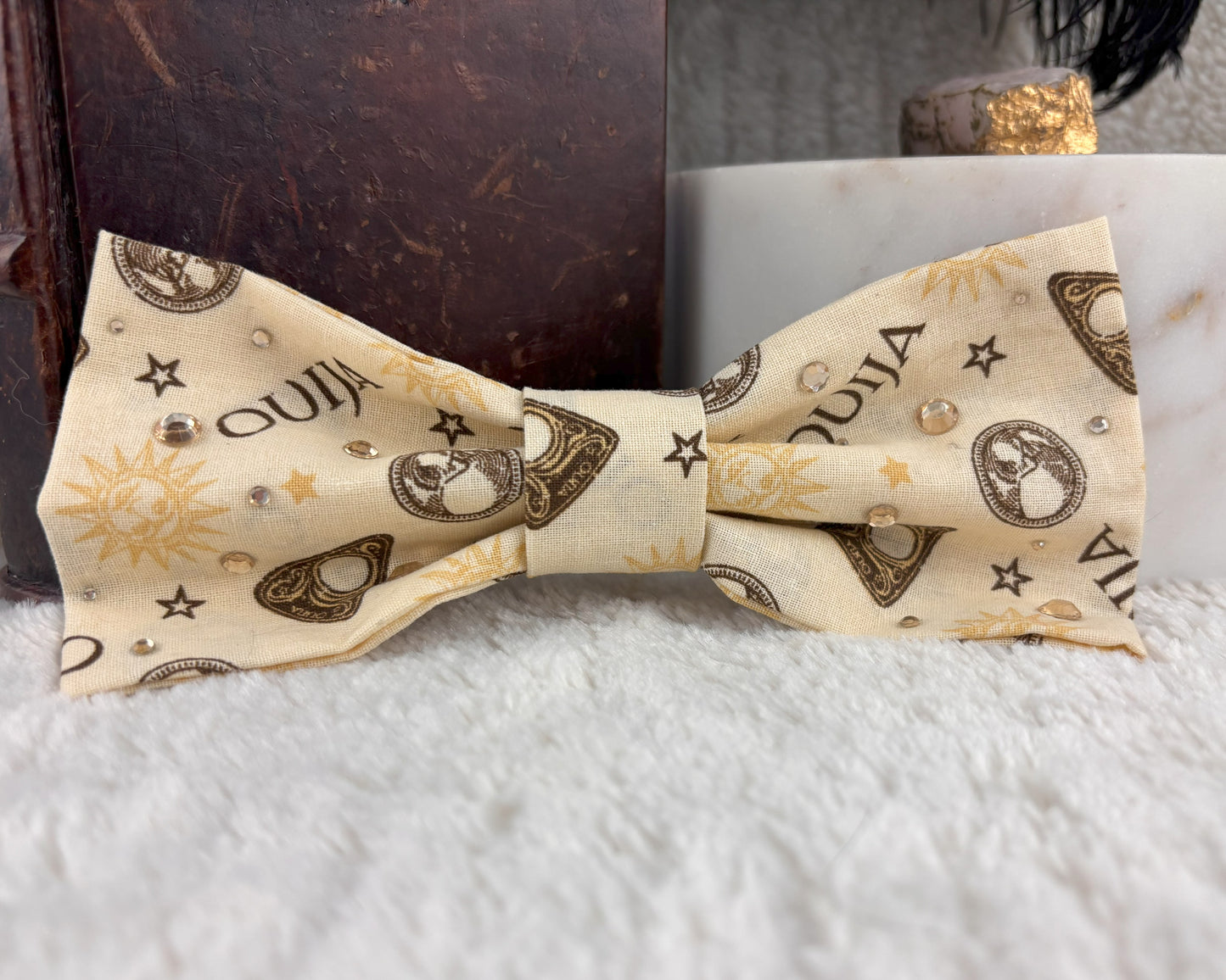 Rhinestone Ouija Hair Bow - Clip