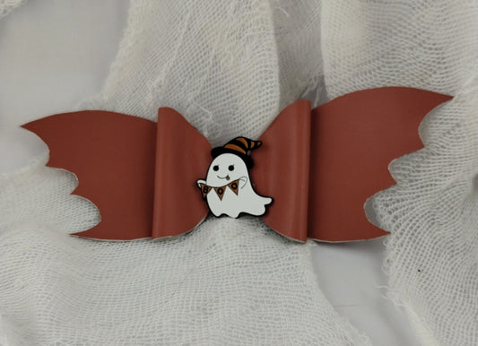 Limited-Edition Batwing Hairbow - Orange Brown