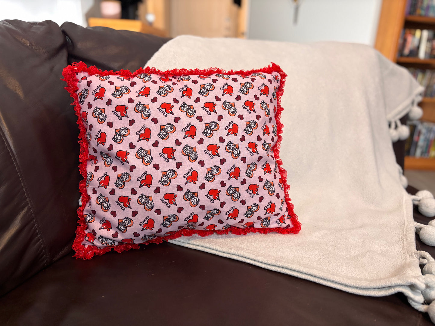 Handsewn Throw Pillow - His Valentine