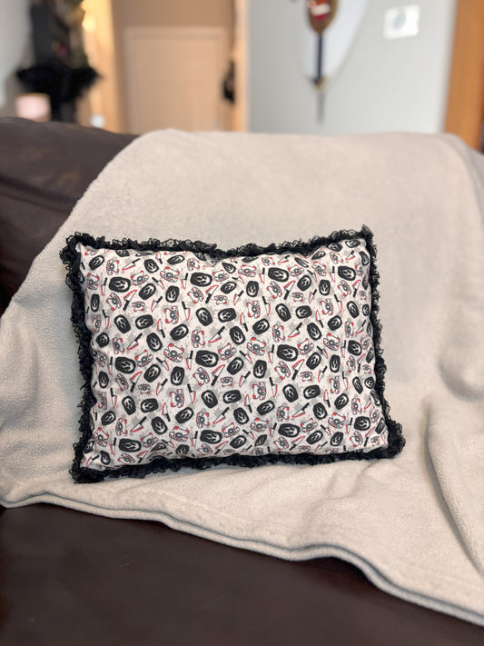 Handsewn Throw Pillow - Ghostface