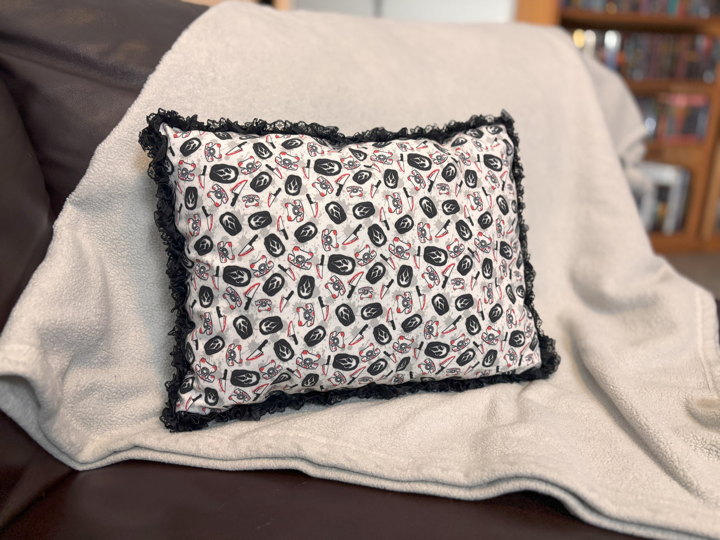 Handsewn Throw Pillow - Ghostface