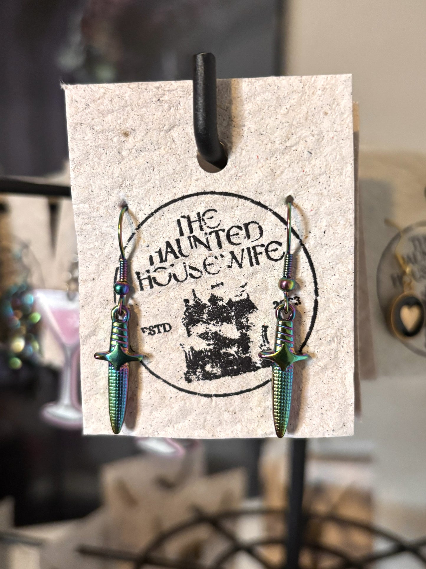 Rainbow Dagger Earrings