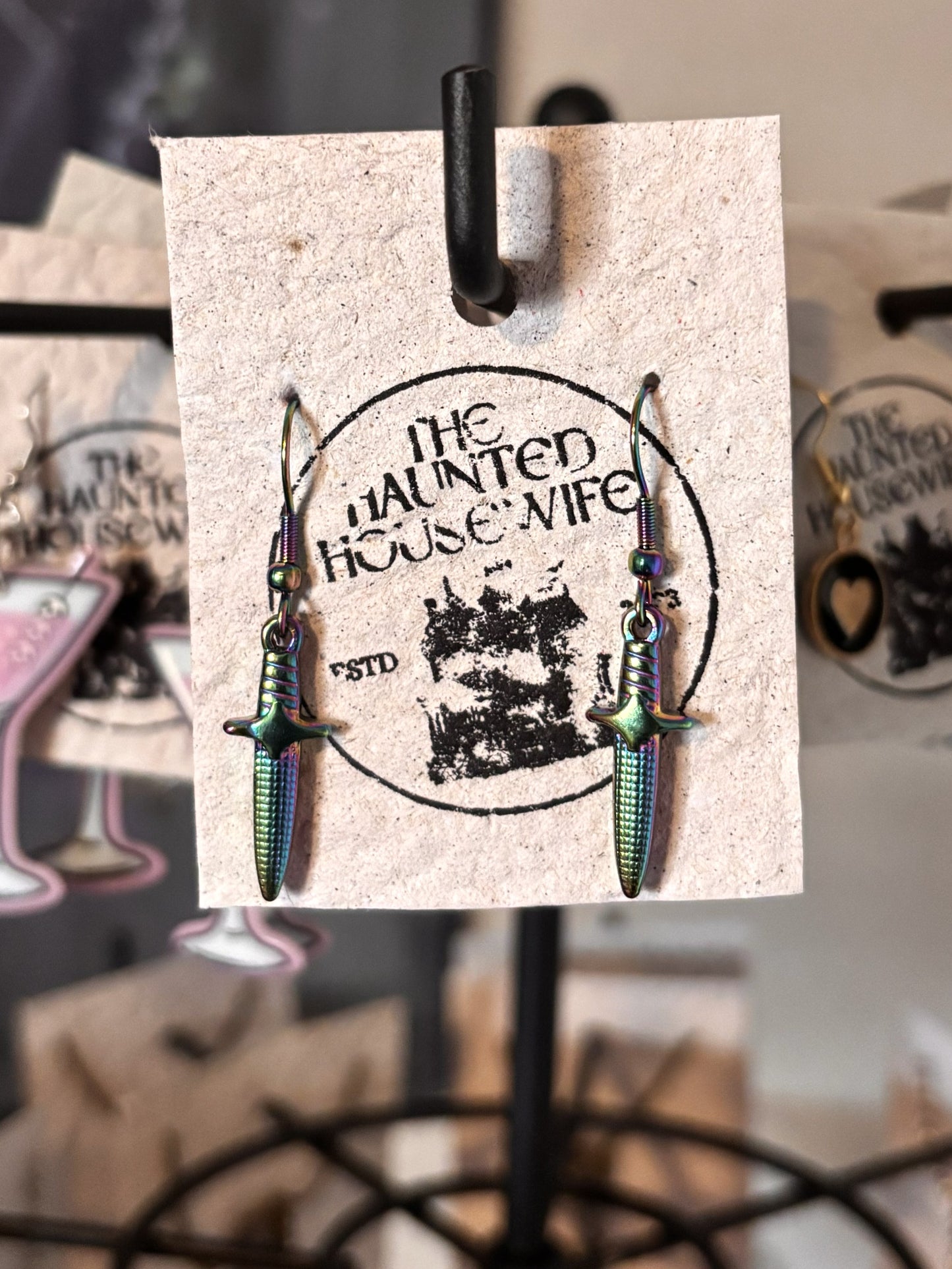 Rainbow Dagger Earrings