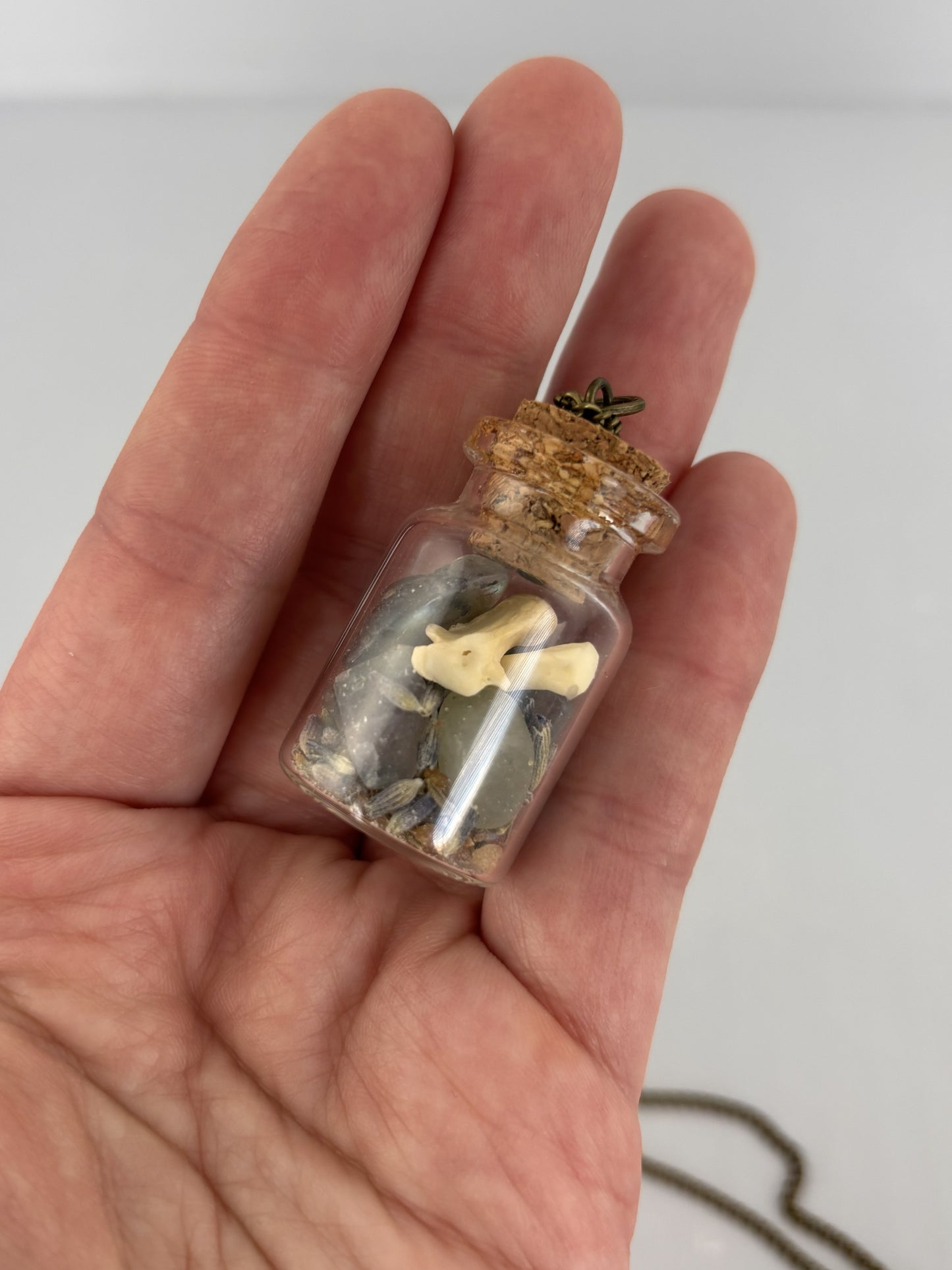 Stones & Bones Jar Necklace - Romantasy Collection